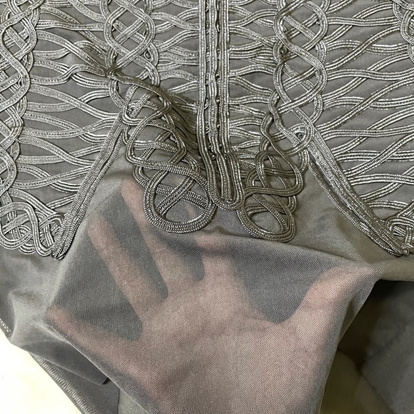 2piece black Bebe skirt set with mesh - Picture 10 of 10